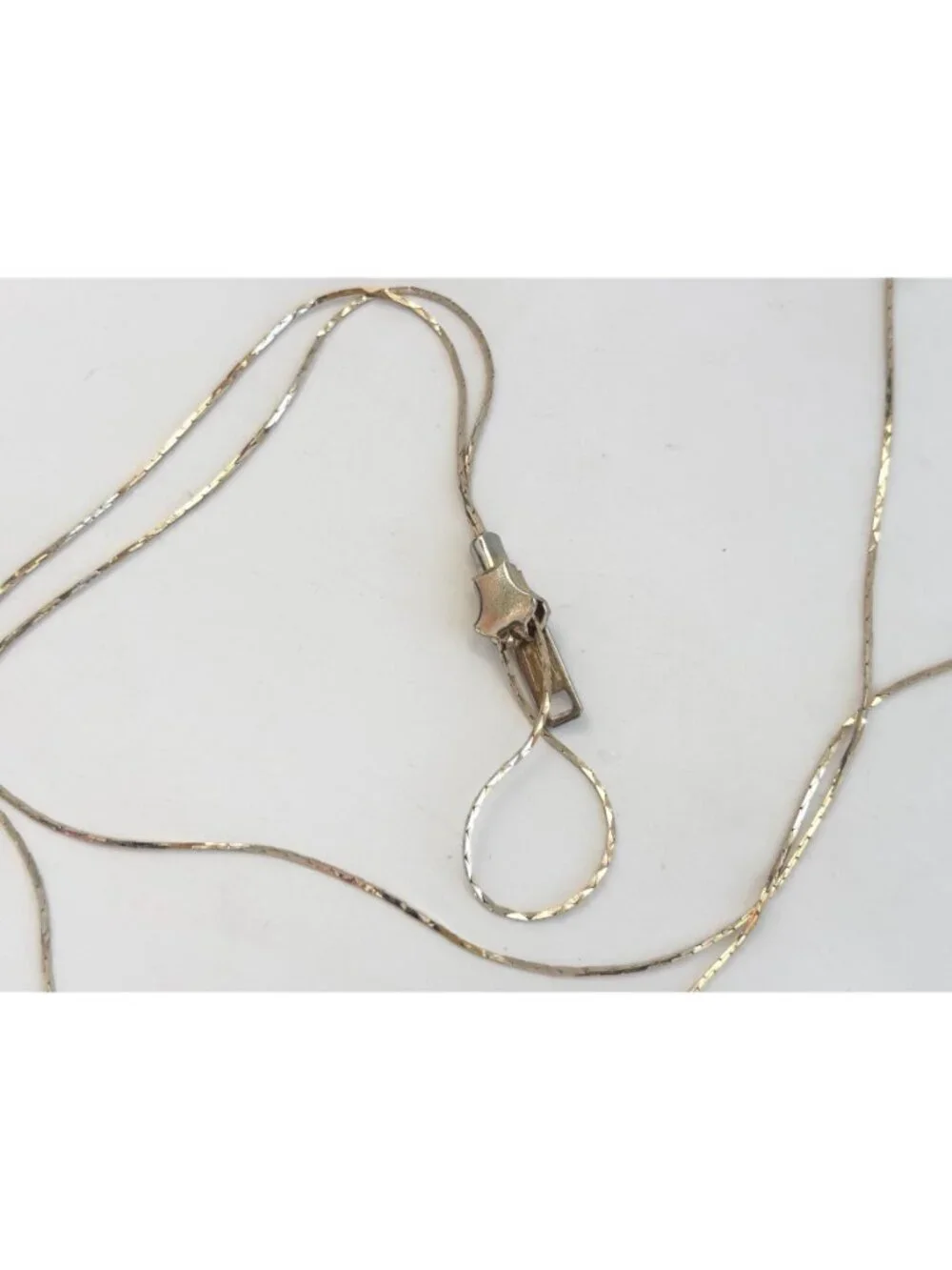 Minimalist Sliding Zipper Adjustable Cobra Chain 80's Vintage Glasses Chain 14